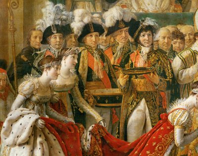 De kroning van Napoleon in de Notre-Dame ... door Jacques Louis David