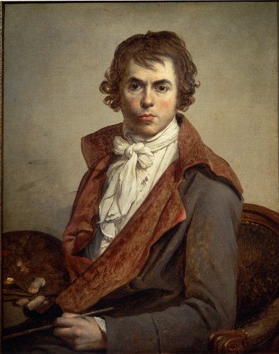 Zelfportret (1794) door Jacques Louis David