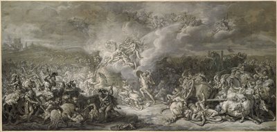 Het gevecht van Diomedes, 1776 door Jacques Louis David