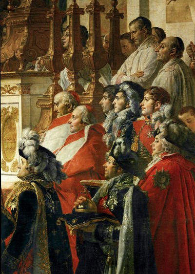 De kroning van keizer Napoleon I Bonaparte ... door Jacques Louis David