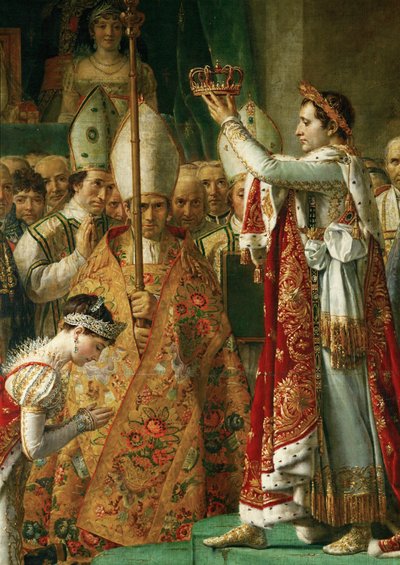 De kroning van keizer Napoleon I Bonaparte ... door Jacques Louis David