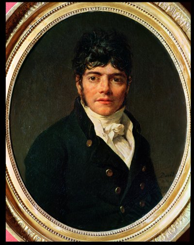 Medallion portret van de Comte Esteve, 1804 door Jacques Louis David