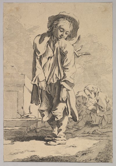 Vegen van boven naar beneden door Jacques Philippe Le Bas