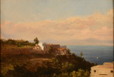 Italiaans landschap door Jacques Raymond Brascassat