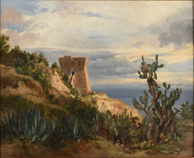 Toren aan zee door Jacques Raymond Brascassat