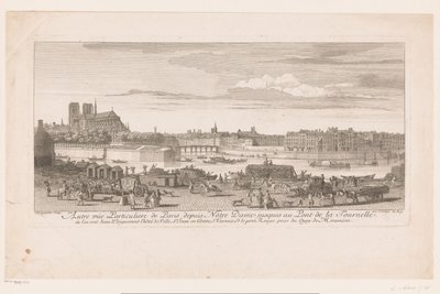 Gezicht op Parijs van de Notre Dame tot de Pont de la Tournelle door Jacques Rigaud