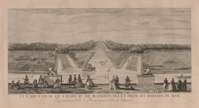 Het kasteel vanaf het kanaal in Rambouillet door Jacques Rigaud