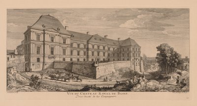 Vue du Château royal de Blois, prise du côté de la campagne door Jacques Rigaud