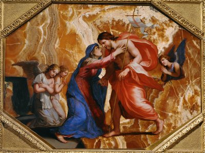 Jesus Christ recoit la Vierge dans le ciel - Christus ontvangt de Maagd in de Hemel ... door Jacques Stella