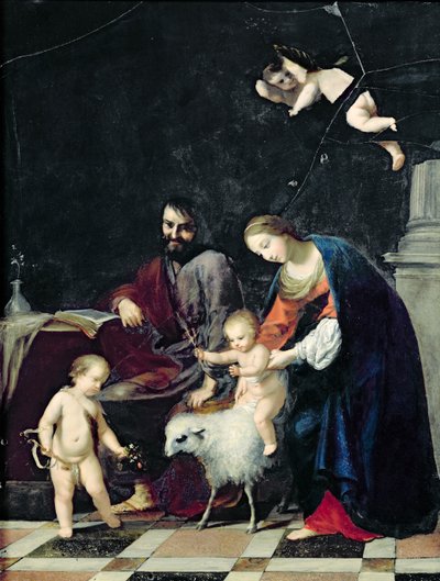 De Heilige Familie door Jacques Stella