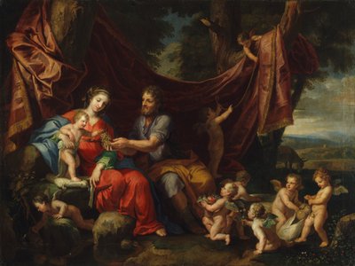 De rust tijdens de vlucht naar Egypte door Jacques Stella