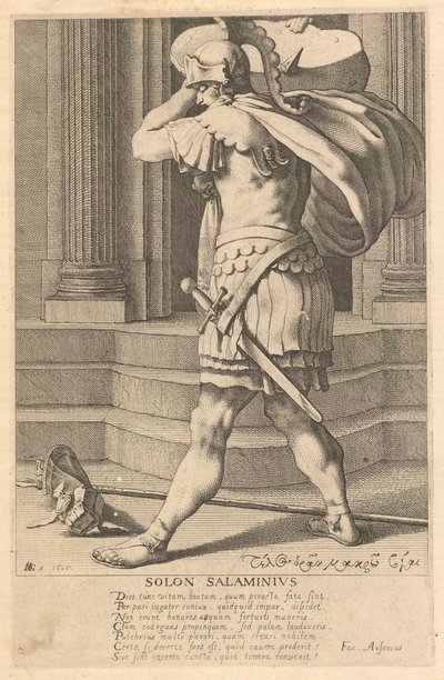 Solon Salaminius, #2 uit de serie De zeven wijzen van Griekenland door Jacques de Gheyn III