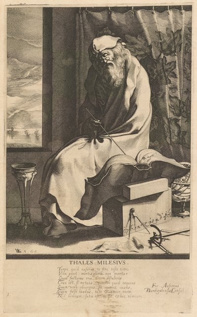 Thales Milesius, #1 uit de serie De zeven wijzen van Griekenland door Jacques de Gheyn III