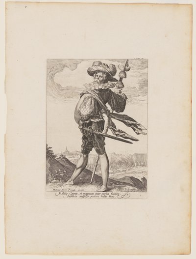 Kolonel, van officieren en soldaten van de lijfwacht van keizer Rudolph II door Jacques de Gheyn II