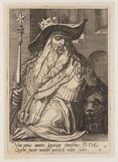 Juda, uit De twaalf zonen van Jakob door Jacques de Gheyn II