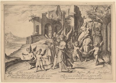 Terugkeer uit de Vlucht naar Egypte door Jacques de Gheyn II, after Karel van Mander I