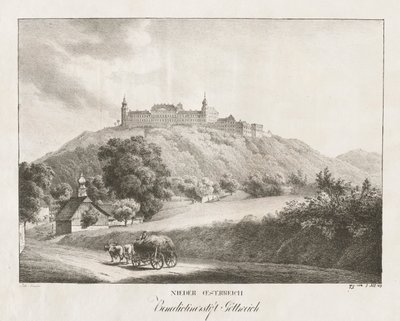 Nieder-Österreich, Benedictijnerklooster Göttweig, 1819 door Jakob Alt