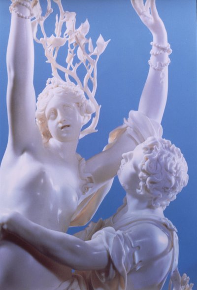 Detail van Apollo en Daphne door Jakob Auer