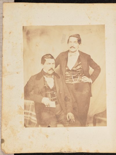 [Portret van twee mannen]. door Jakob Höflinger