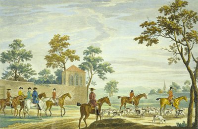 Uitgaan in de ochtend (gegraveerd door P.C. Canot) door James (after) Seymour