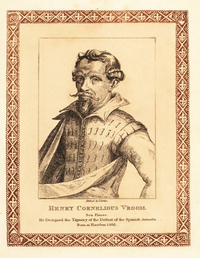 Hendrik Cornelisz Vroom, Nederlandse Gouden Eeuw marineschilder, 1817 door James (c.1780 after 1820) Girtin
