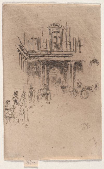Een hoek van het Palais Royal door James Abbott McNeill Whistler