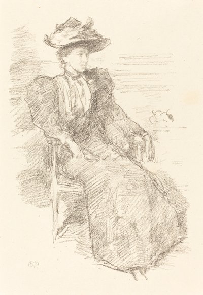 Een Portret: Mildred Howells, 1894-1896 door James Abbott McNeill Whistler
