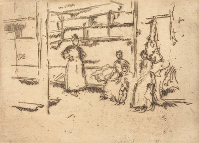 Na de verkoop, Hounsditch, ca. 1886-1888 door James Abbott McNeill Whistler