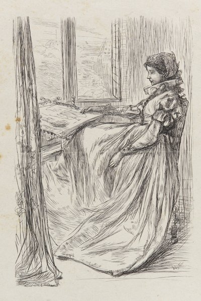 Een illustratie bij De ochtend voor het bloedbad van St. Bartholomeus, 1862 door James Abbott McNeill Whistler