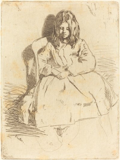 Annie zittend door James Abbott McNeill Whistler