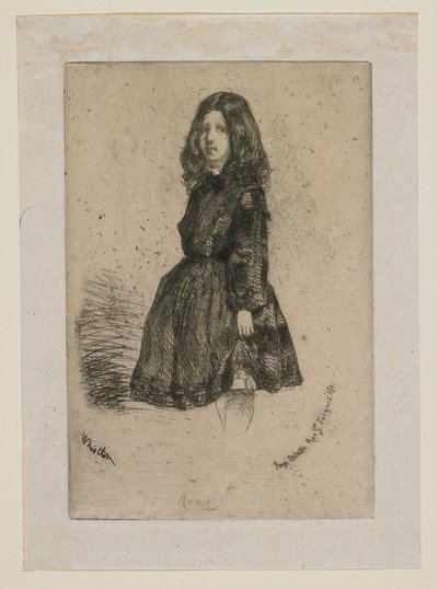 Annie uit Twaalf etsen naar de natuur door James Abbott McNeill Whistler
