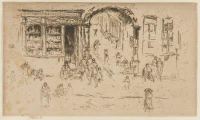Boog, Brussel door James Abbott McNeill Whistler