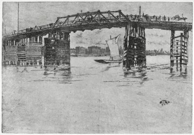 Battersea Bridge, Londen, 19e eeuw 1904 door James Abbott McNeill Whistler