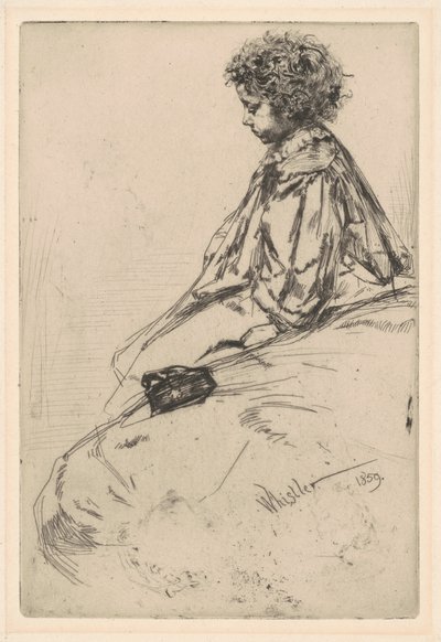 Bibi Lalouette door James Abbott McNeill Whistler