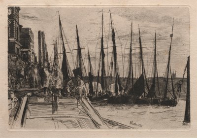 Billingsgate, 1859 door James Abbott McNeill Whistler