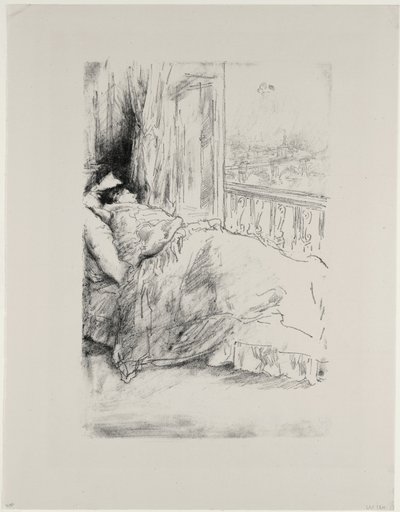 Bij het balkon door James Abbott McNeill Whistler