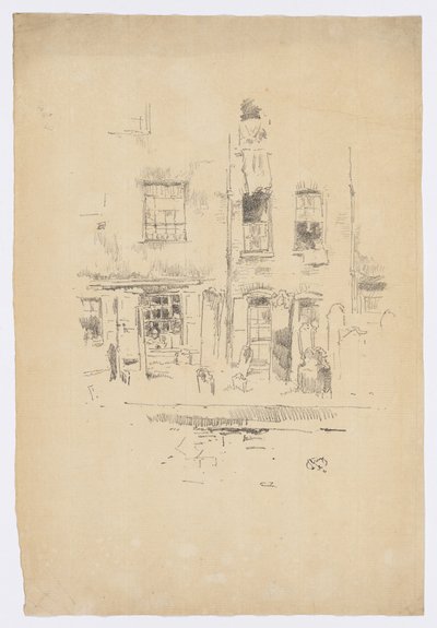 Kerkhof door James Abbott McNeill Whistler