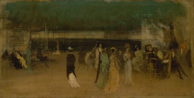 Cremorne Tuinen, Nr. 2, ca. 1870-80 door James Abbott McNeill Whistler