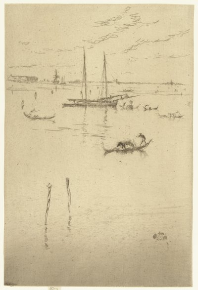 De kleine lagune door James Abbott McNeill Whistler