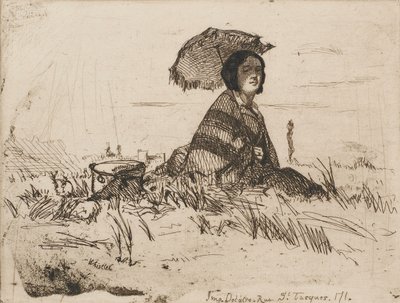 En Plein Soleil, 1858 door James Abbott McNeill Whistler