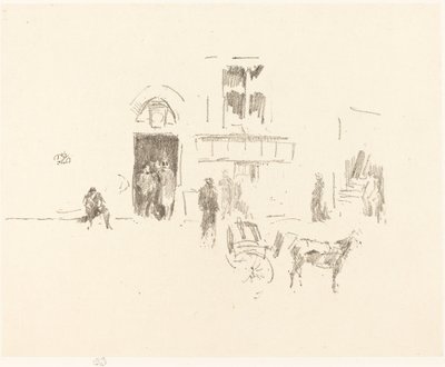 Gaiety Stage Door, 1879-1887 door James Abbott McNeill Whistler
