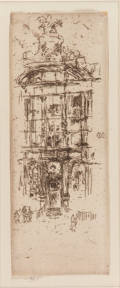 Gouden Huis, Brussel, 1887 door James Abbott McNeill Whistler