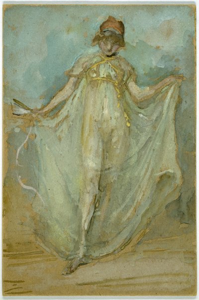 Groen en Blauw: De Danseres door James Abbott McNeill Whistler