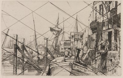 Limehouse door James Abbott McNeill Whistler