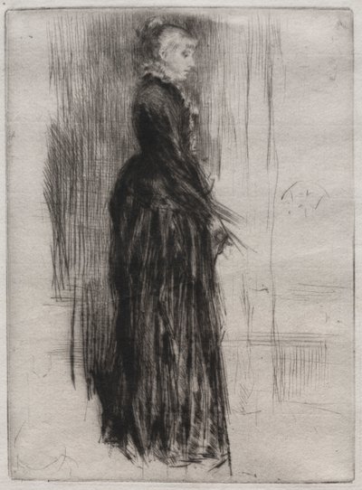 Klein fluwelen jurkje door James Abbott McNeill Whistler