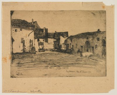 Liverdun aus Zwölf Radierungen aus der Natur door James Abbott McNeill Whistler