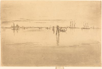 Lange Lagune door James Abbott McNeill Whistler