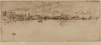 Lang Venetië door James Abbott McNeill Whistler