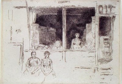 Meloenwinkel, Houndsditch door James Abbott McNeill Whistler