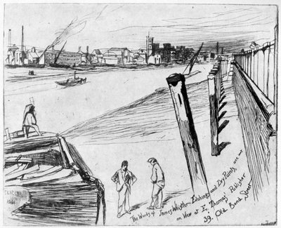 Millbank, ca. 1860-1904 door James Abbott McNeill Whistler